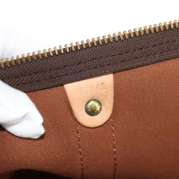 LOUIS VUITTON Monogram Keepall 55 Boston Bag M41424 LV Auth 144559V - Picture 10 of 16